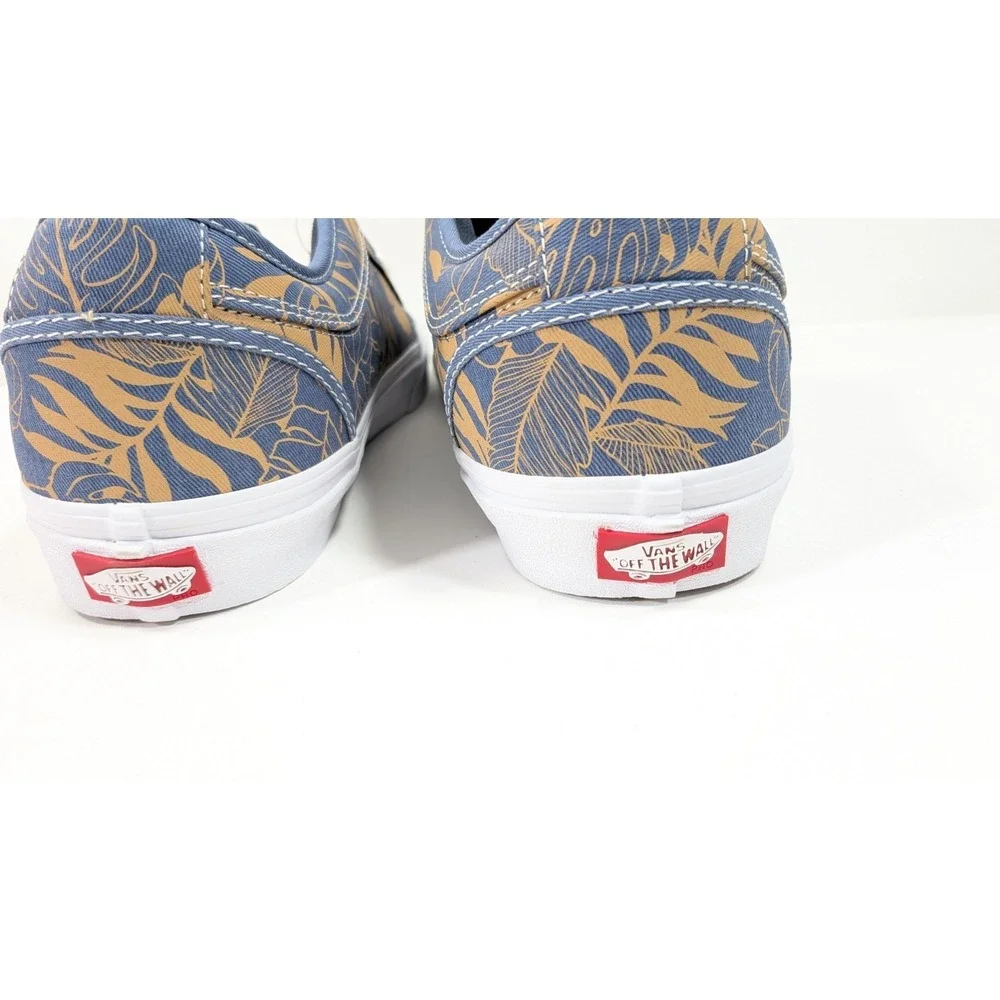 VANS Mens Chukka Low (Leaves) Blue Twill Skateboard Sneakers Shoes Size 10.5